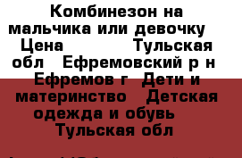 Комбинезон на мальчика или девочку  › Цена ­ 4 000 - Тульская обл., Ефремовский р-н, Ефремов г. Дети и материнство » Детская одежда и обувь   . Тульская обл.